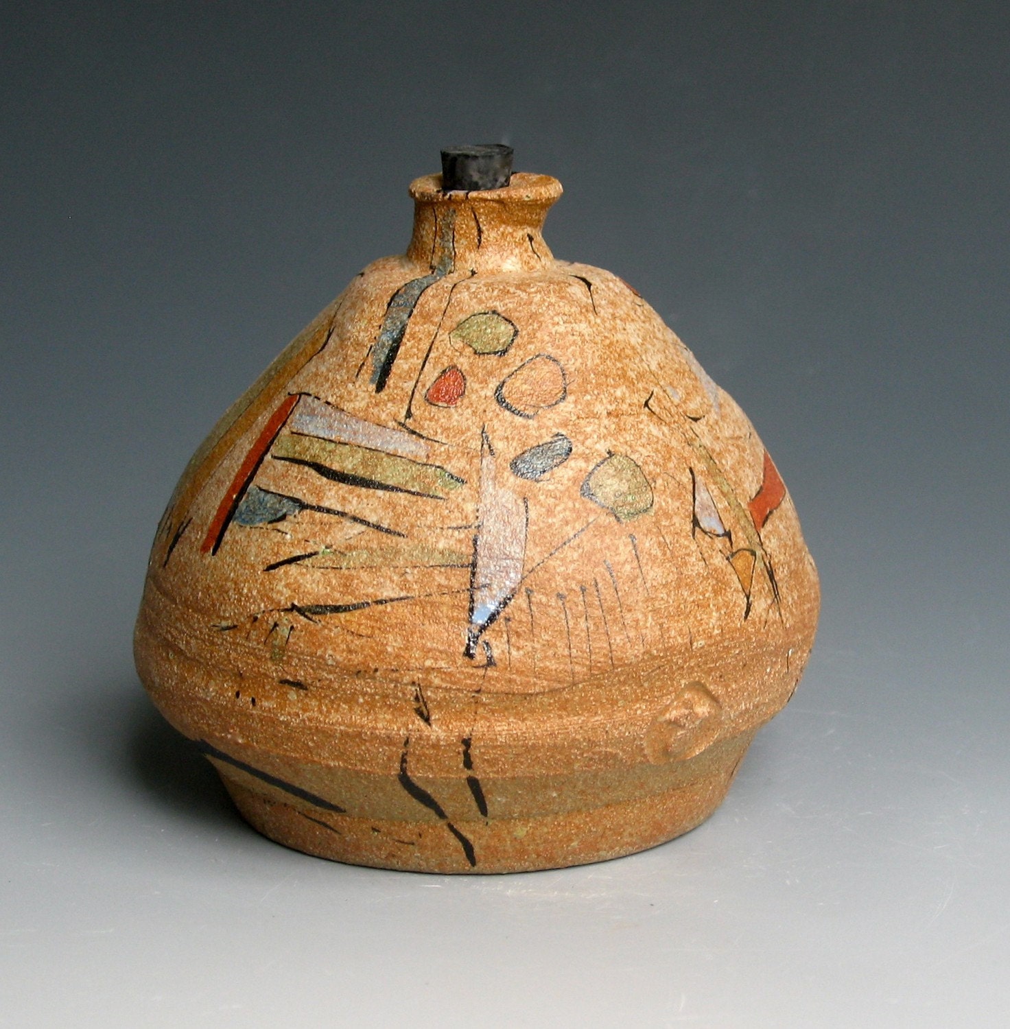 Handpainted Jar