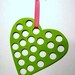 Heart Shape Scarf hanger in Pink and Green Scarf Holder