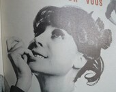 French Vintage magazine, autumn, advertisements, paper ephemera,sixties, 1961,  fashion, knitting, sewing, French vintage