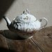 vintage coffee pot, teapot, flowers, butterfly, limoges, vintage house accessories by ancienesthetique