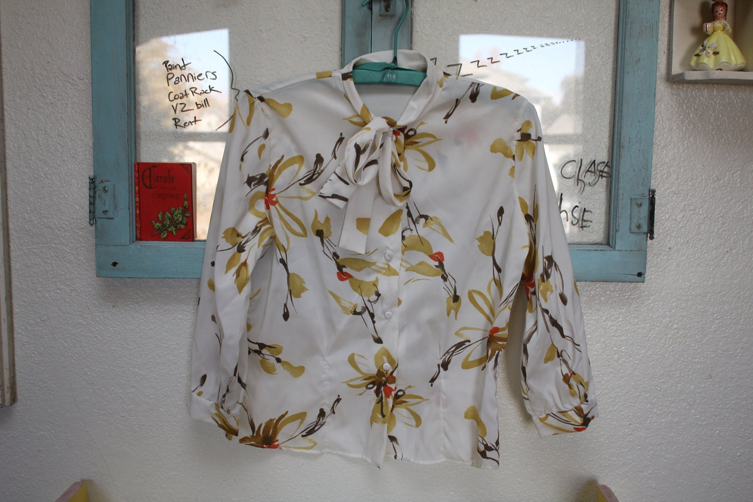 Vintage Pussy Bow Blouse
