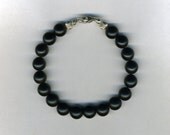 Black Onyx Gemstone Beaded Bracelet-jewelry