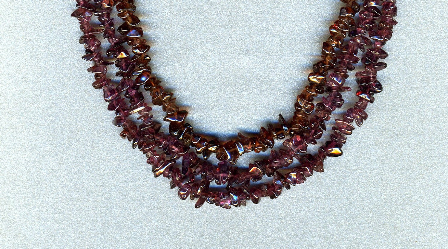 Garnet Beaded Necklace-jewelry