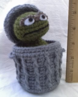 Crochet Pattern Oscar the Grouch Amigurumi in PDF Format