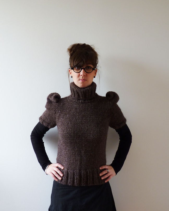 Setina Alpaca Blend Brown Sweater