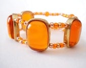 Dazzling Orange & Gold Bracelet