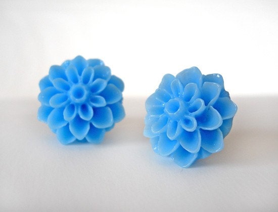 Cornflower Blue Post Earrings