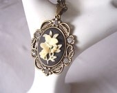 cameo necklace, butterfly necklace, romantic necklace, gothic necklace, butterfly cameo, April trends, spring fashion trends, gift idea