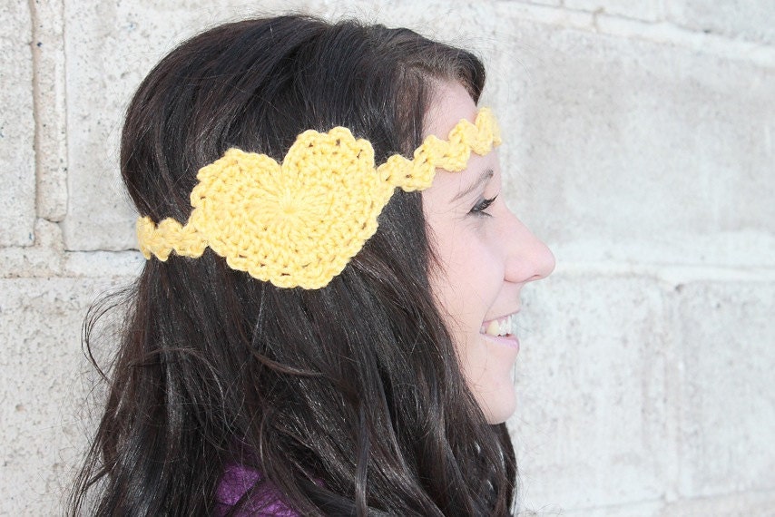 Frilly Heart Headband - Custom Options Available