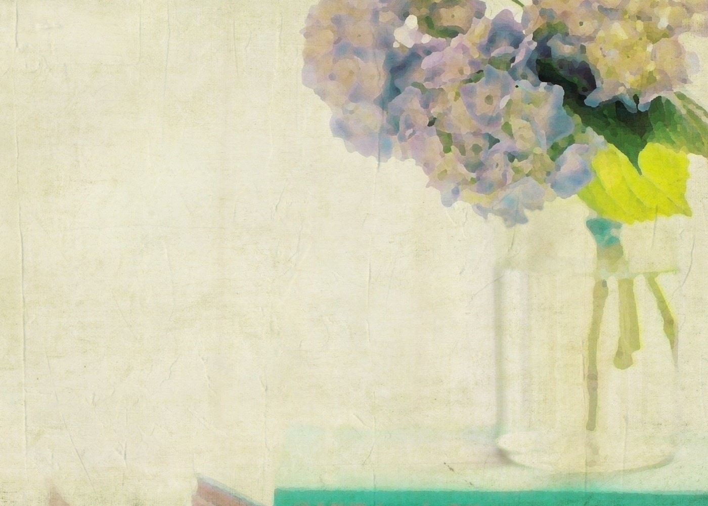 Hydrangea Vase Botanical Flowers - 5 x 7 photography art print by Dawn Smith