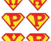 Printable Superman HAPPY BIRTHDAY Banner - Custom Colors - Diy Digital PDF