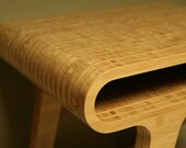 Stripes End Table - Bamboo