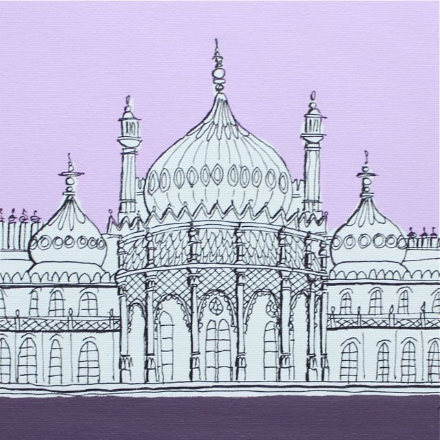 SIGNED PRINT Purple Pavilion