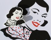 BROOCH Red Lipstick
