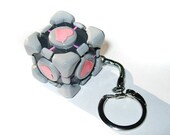 Portal Companion Cube Keychain