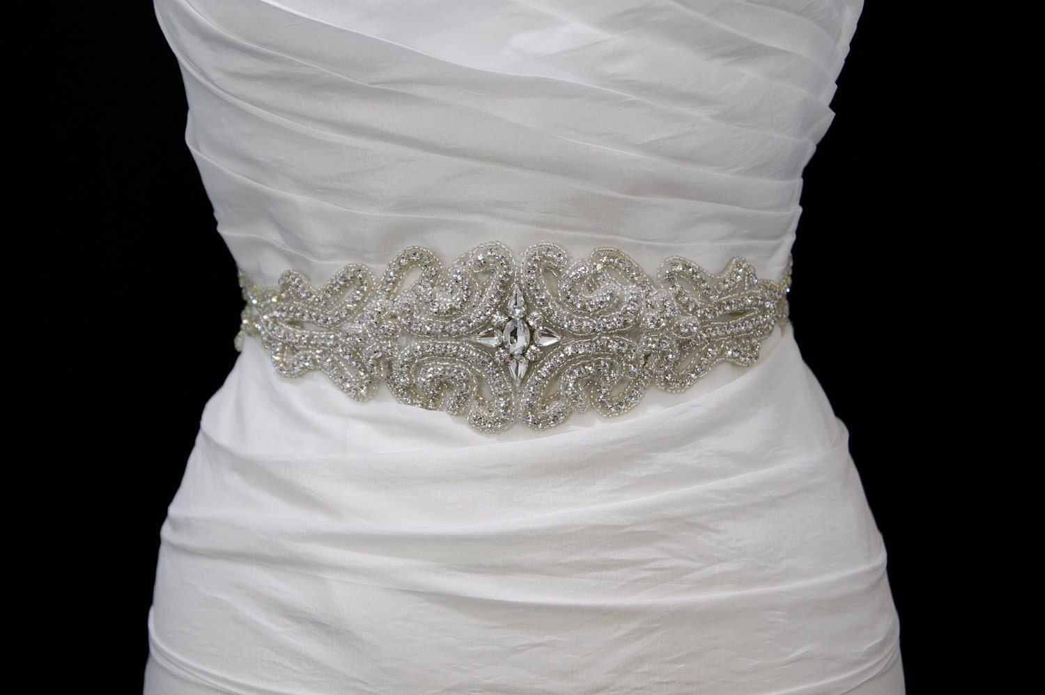 Swarovski Crystal Bridal Sash Belt