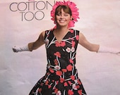1965 Vogue Magazine Color Print Ad Cotton Summer Sundress Pink Black Mod Cute