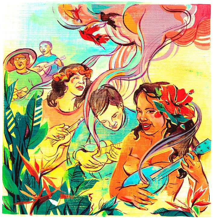Hawaiian Ukulele Jam