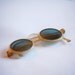 Round Antique Sunglasses with Translucent Plastic Frames, Vintage 1930s