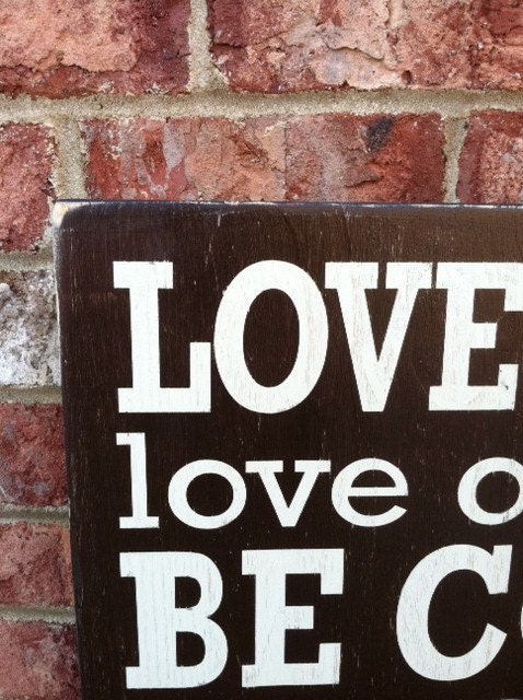 Family Rules of the House - Religious Version - Subway Sign (LARGE) 2'x4' - Hand Painted and Distressed