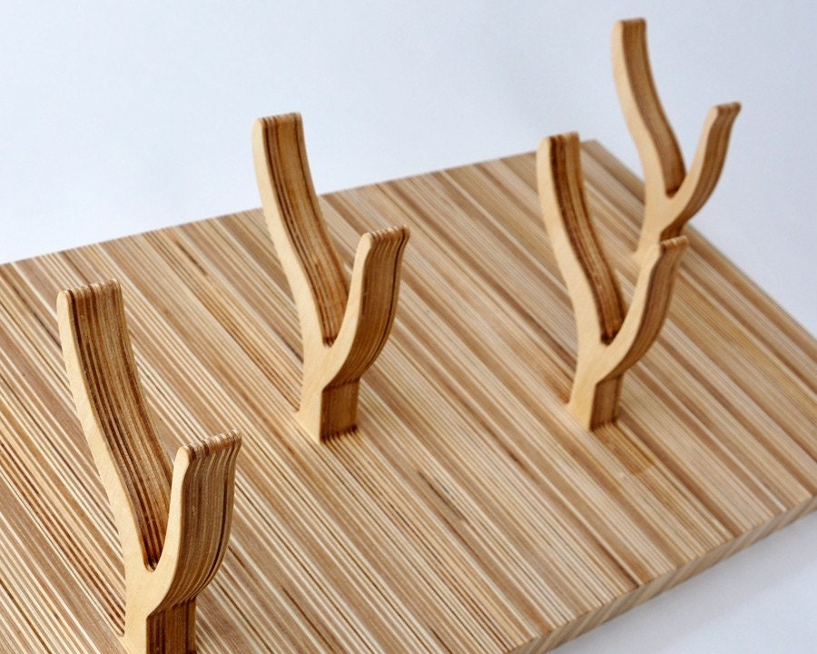 Modern 5-Peg Coat Rack - TWIGGY series - 'Up and Down'