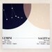 best friends sky maps / astrological print / all signs available / 8x10 custom color print