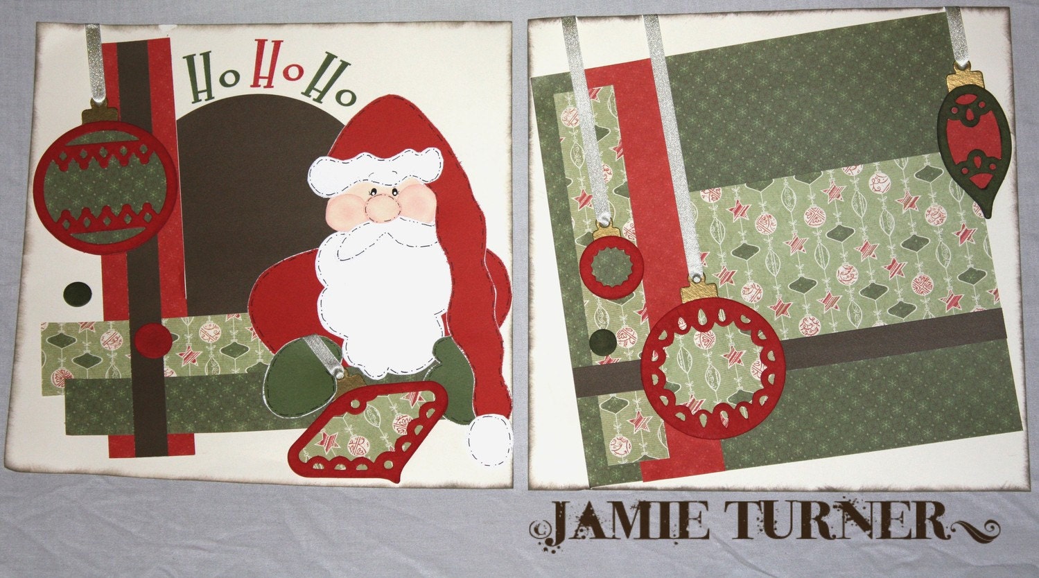 Pre Made 12 X 12 Scrapbook Layout Santa Claus By Makemeonejamie