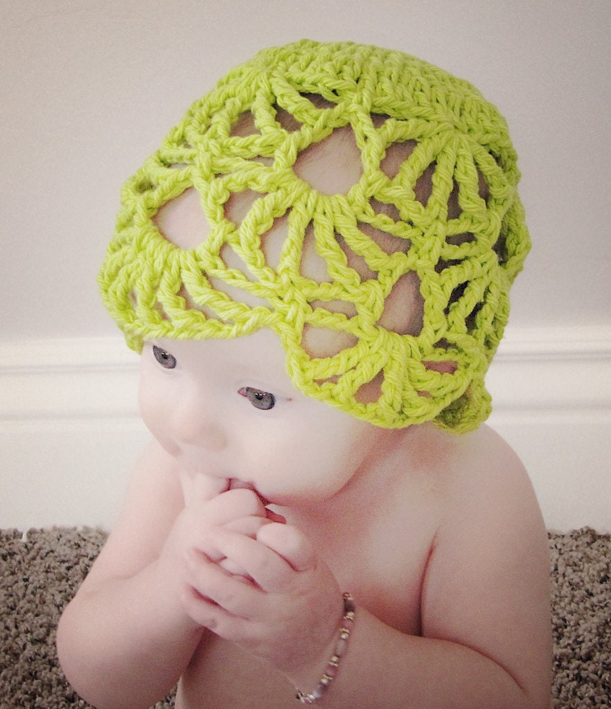 Sweet Petal Shells Hat Crochet Pattern (406)