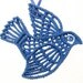 Unique Bluebird Sugar Ornament Hand Made Filigree Weddings Christmas Unique Gift Ideas Summer Home Decor