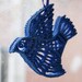 Unique Bluebird Sugar Ornament Hand Made Filigree Weddings Christmas Unique Gift Ideas Summer Home Decor