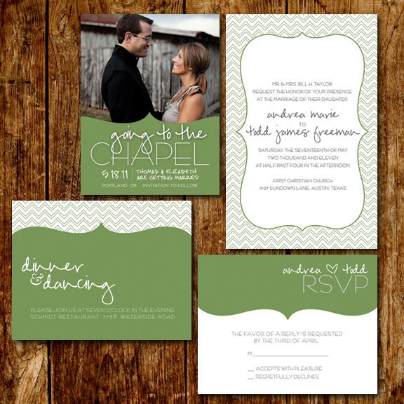 Wedding Invitation Collection - Going to the Chapel