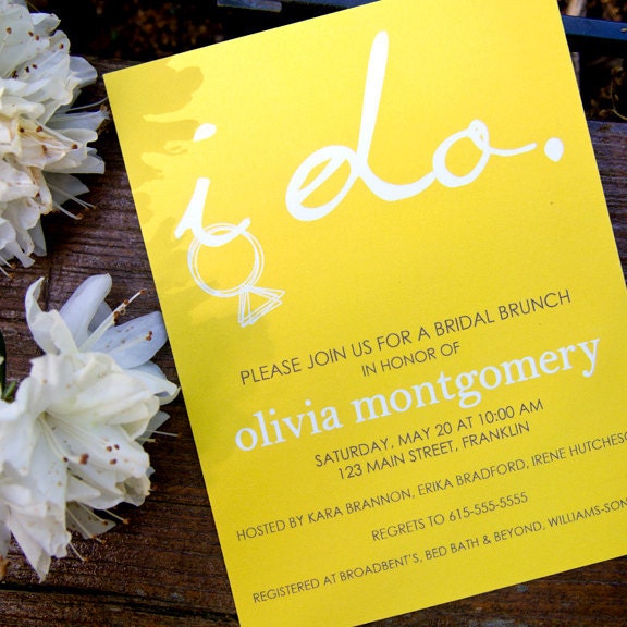 i do... Bridal Shower Invitations (set of 40)