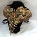 Statement Couture Necklace, Rhinestones, Haute Couture, Over the Top Gold, Bib Neck Piece, Vintage Jewelry goes Modern, Wearable Art Piece