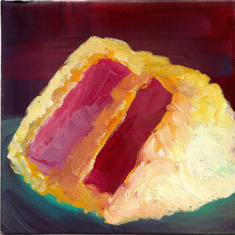 Red Velvet Cake Painting