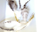 Feather Earring with Natural Feathers