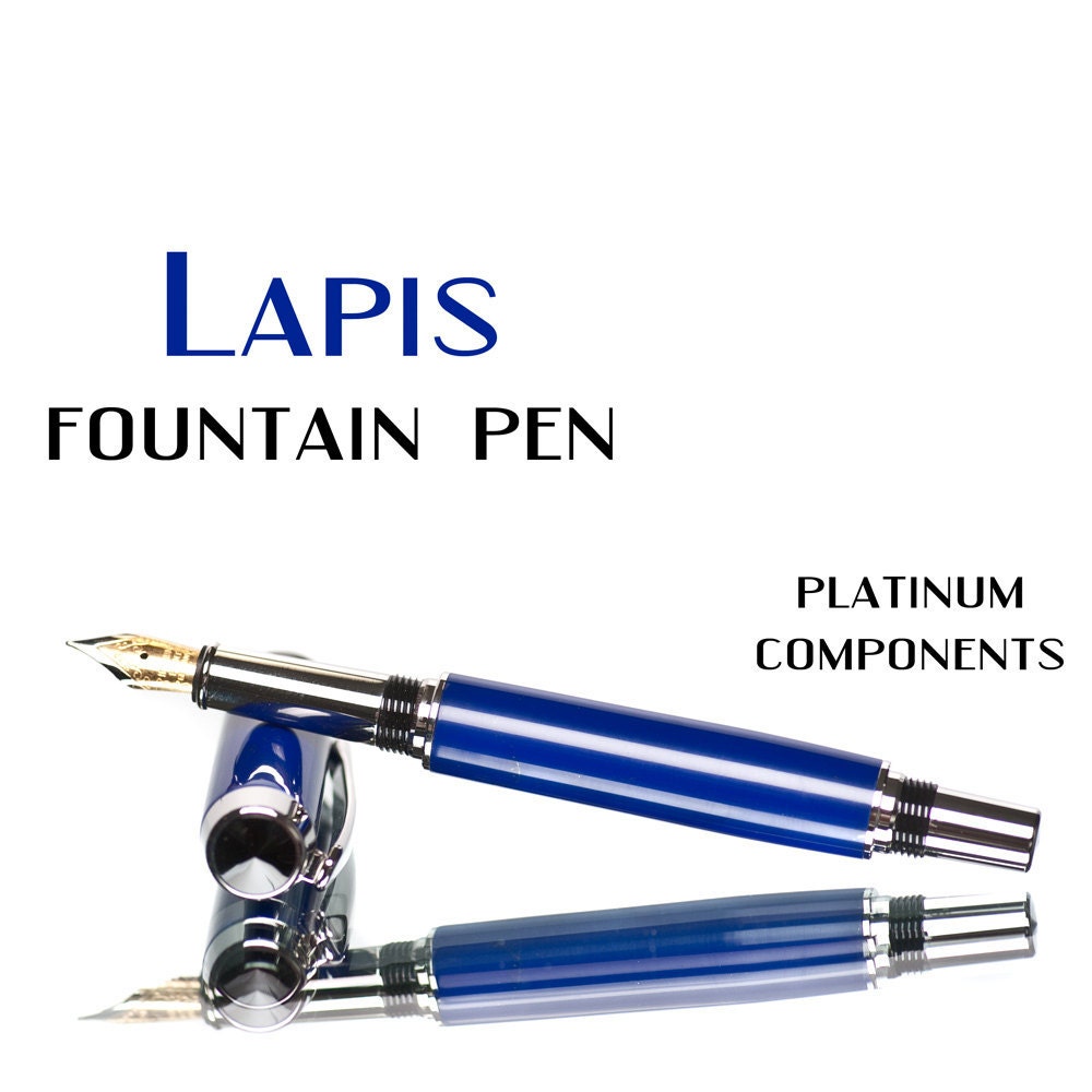 20% ALL PENS On SALE Now Lapis Fountain Pen Handcrafted Pen Unique fountain pen writing instrument