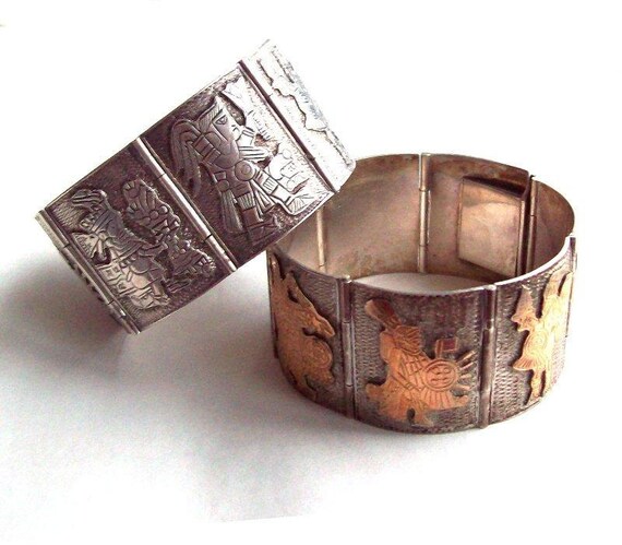 His and Hers Sterling Silver Storyteller Panel Bracelets