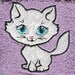 Kitty - machine embroidery applique and fill stitch design, file - multiple sizes for hoop 4x4, 5x7 and 6x10