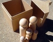 Wood Family with House - Ready to Decorate