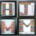 Crayon Letter Shadow Box Frame
