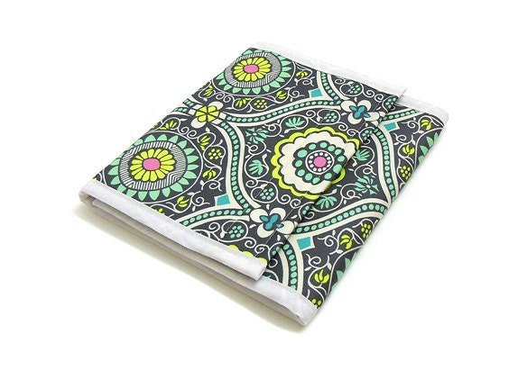 Jewelry Travel Roll Carrying Case - Treasure Box in Charcoal