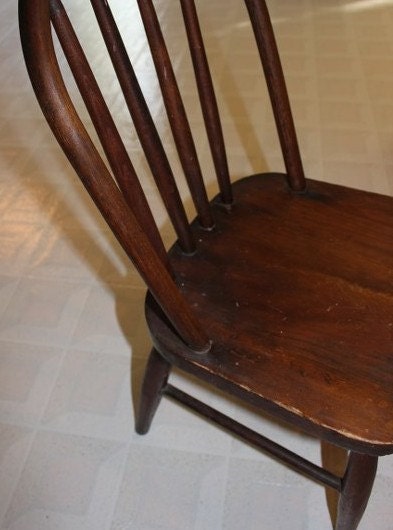 Vintage Child's Oak Chair, Time Out Chair, Child's Chair