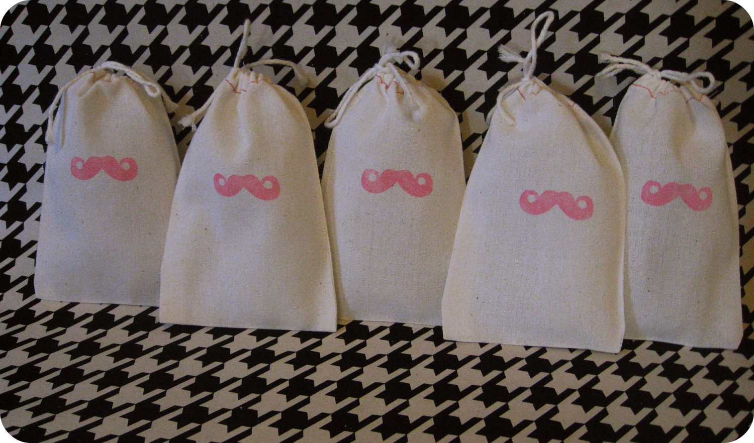 Mustache Favor Bags - Little Man Party Favors