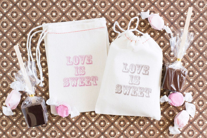 Wedding Favor Bags - Love is Sweet Favor Bags