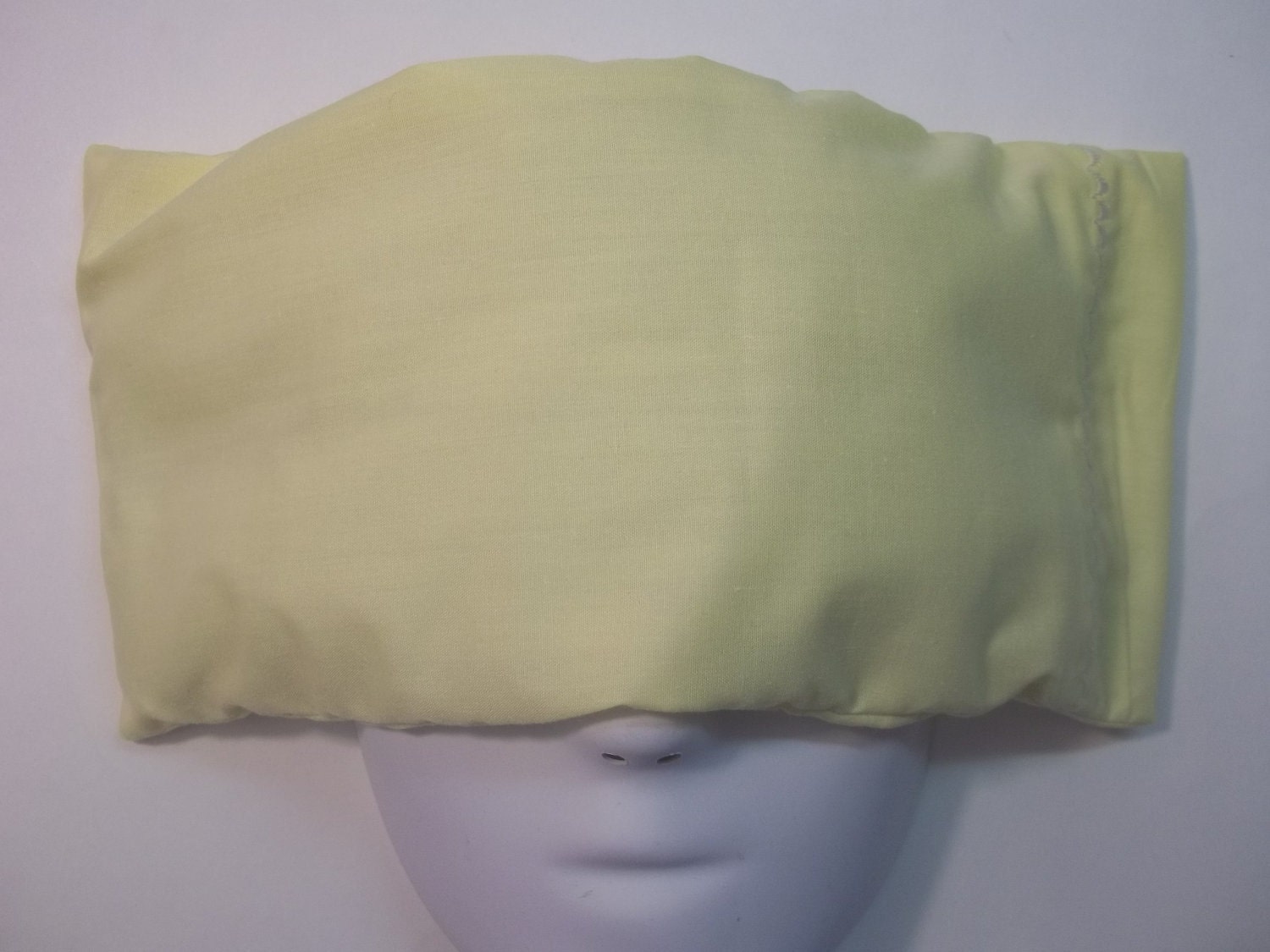 Herbal Hot/Cold Aromatherapy Therapy Eye Pillow with removable cover Solids Lemon Yellow