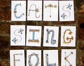 Happy Letters - Set of 4