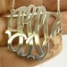 Silver monogram on  1 1/2'' diameter .any 3 letters you provide.