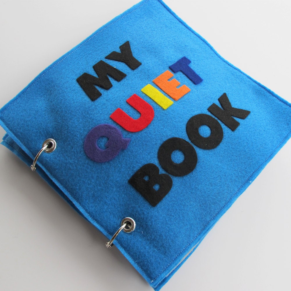 Felt Quiet Book - 6 pages of educational and interative fun