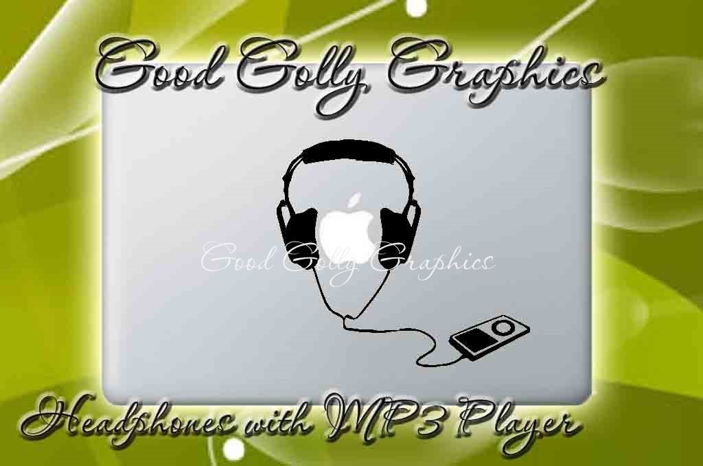 Headphones vinyl decal