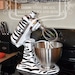 Kitchen mixer vinyl decal ZEBRA PRINT decal set